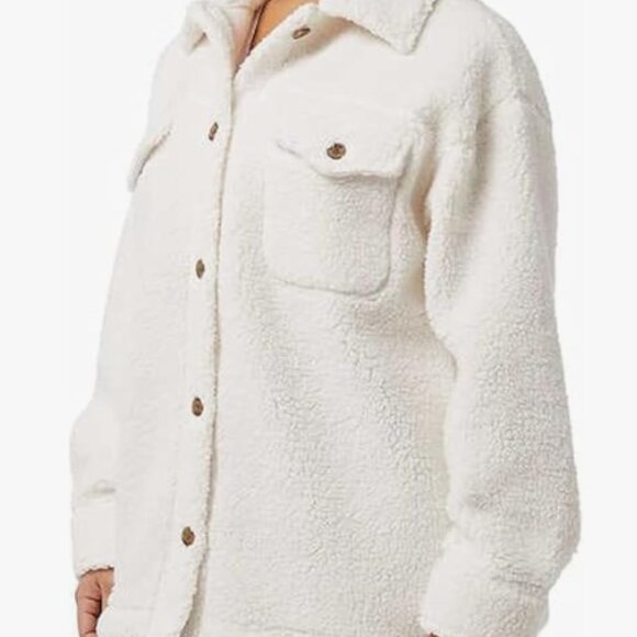 NWT 32 Degrees Heat Sherpa “Shacket” Tan/Cream – XL/XXL - Picture 2 of 14